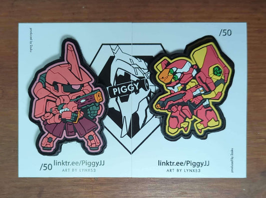 ZAKU II X EVA 02 NERF velcro patch